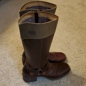 Durango Womens Harness Dark Brown leather boots